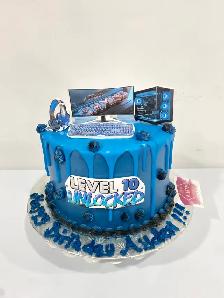 Gamer cake, 10th birthday cake PC gamer cake