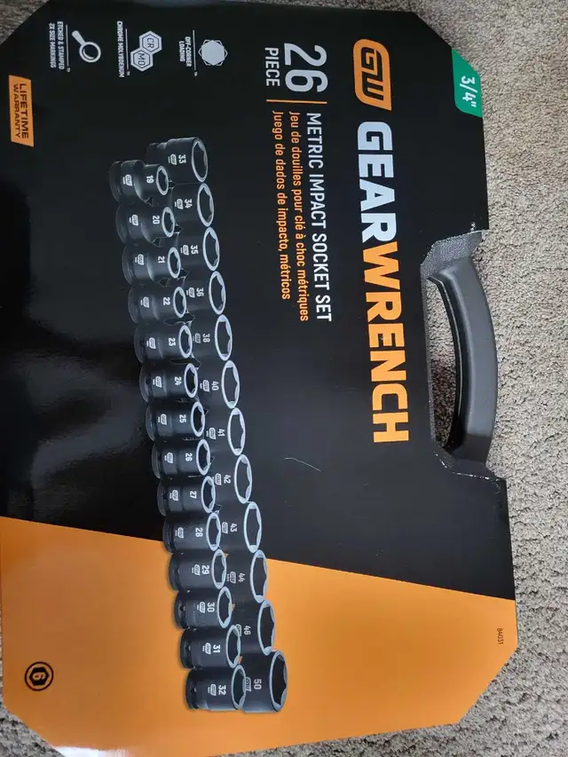 Gearwrench 3/4 Impact socket set