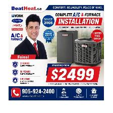 Carrier , Lennox Goodman Air conditioner and furnace from $2399