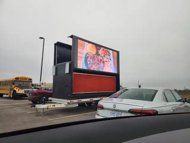 Mobile LED Sign Trailer