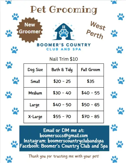New Dog Groomer in West Perth