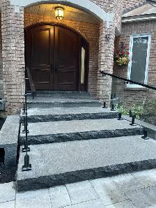 Silver Grey Natural Stone Landings – 6'' Thick | $85/Sqft
