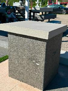 Silver Grey Natural Stone Pillars – $950 Each