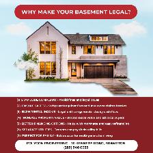 LEGAL BASEMENT DESIGN/ARCHITECT DRAWINGS/BUILDING PERMIT