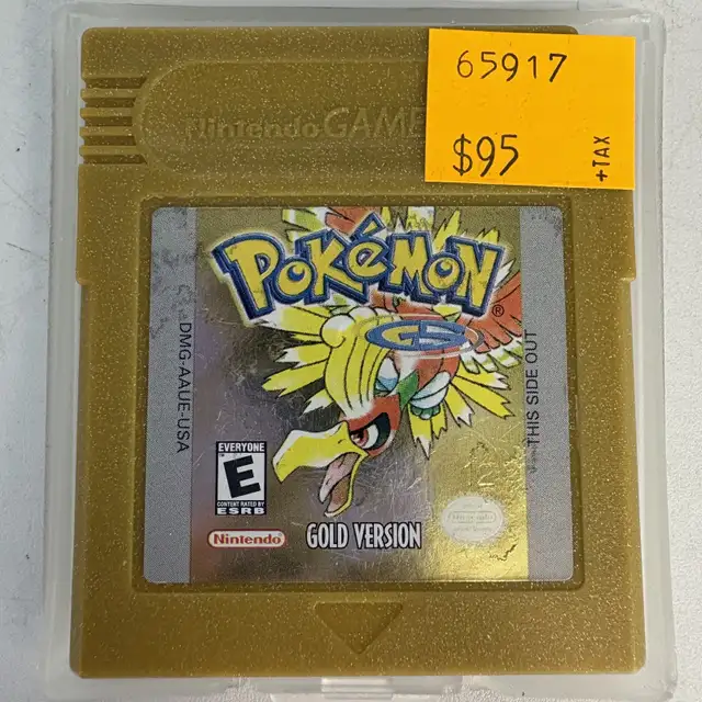 Pokemon: Gold Version for the Gameboy Color with FRESH BATTERY
