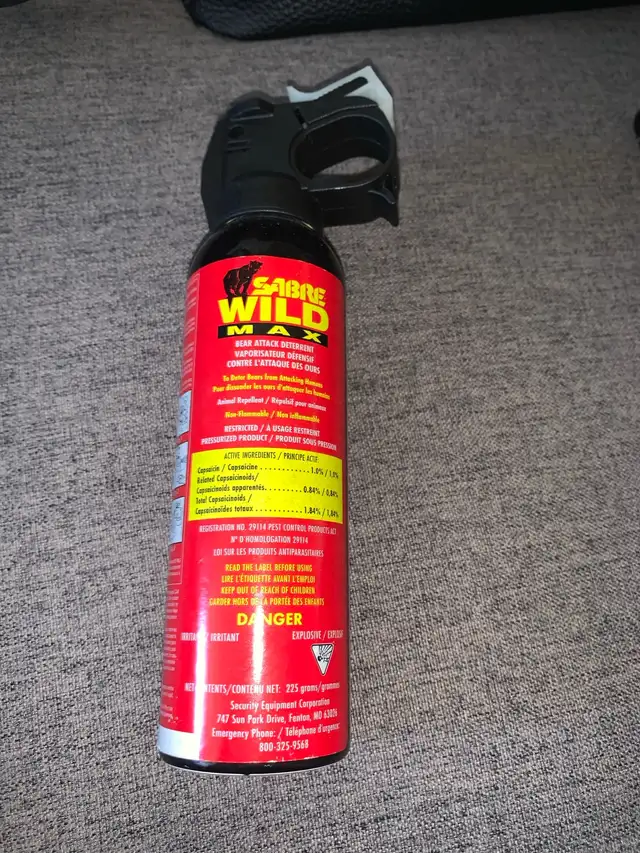 Sabre Wild Max Bear Attack Deterrent
