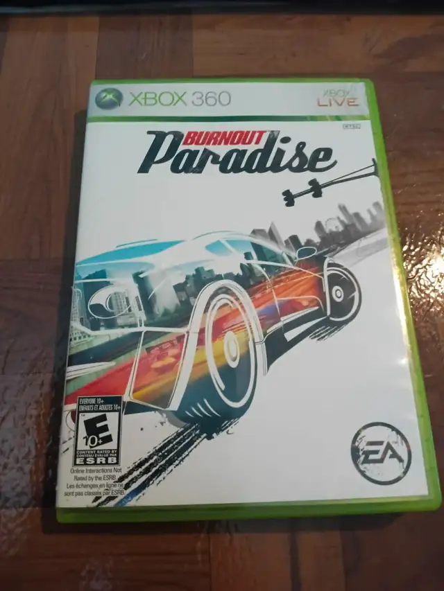 Burnout Paradise (Microsoft Xbox 360, 2009) CIB