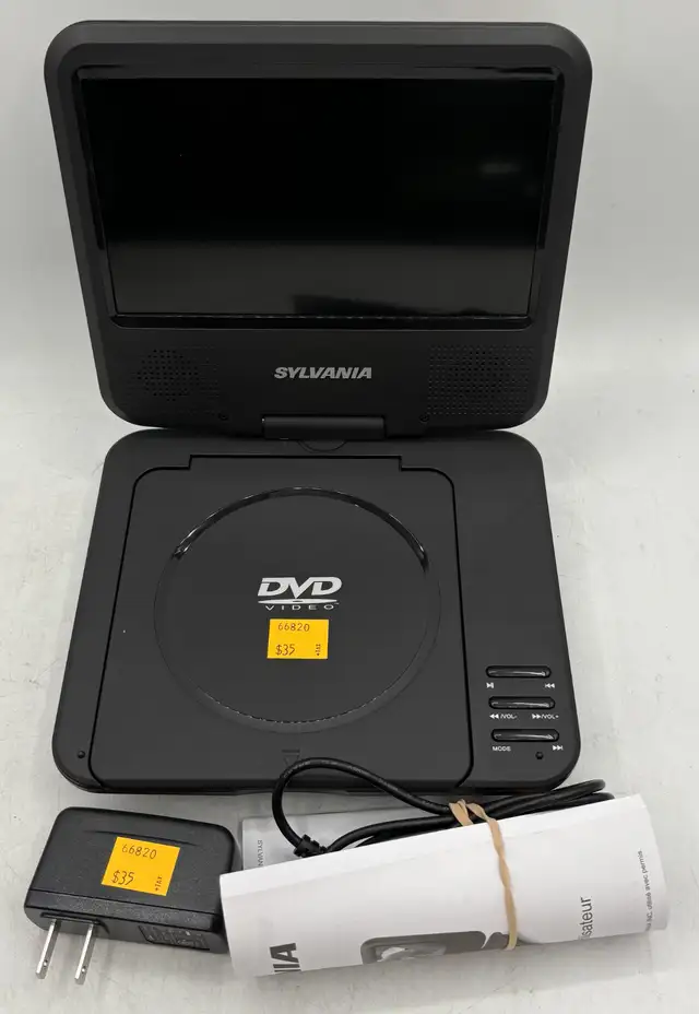 Sylvania sdvd7073-d Portable DVD Player with Power & Booklet