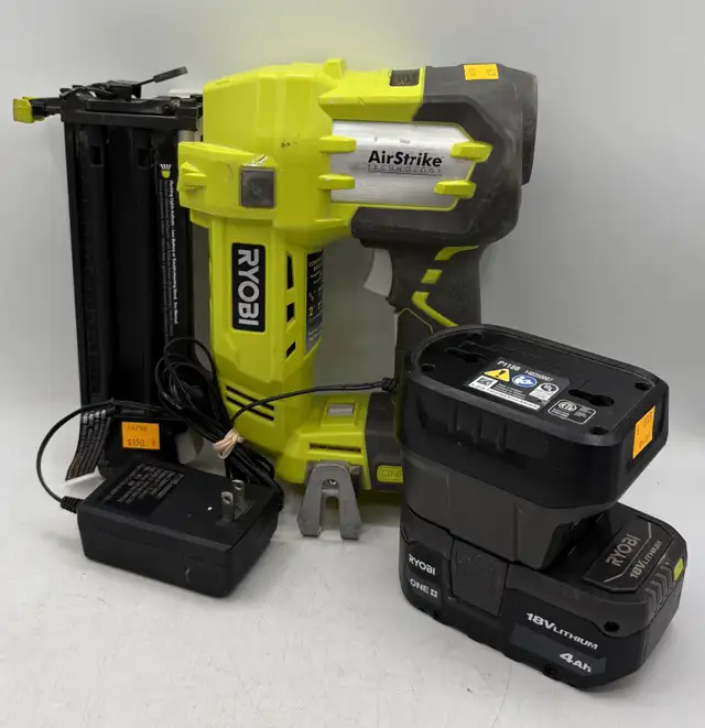 Ryobi P320VN Cordless Brad Nailer with Battery & Charger