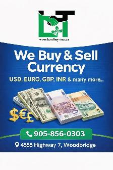 CURRENCY EXCHANGE – BUY & SELL FOREIGN CURRENCIES