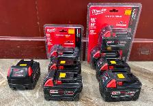 Milwaukee M18 XC5.0 AMP Batteries - New & Used