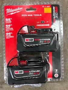Milwaukee M18 XC5.0 AMP Batteries - New & Used - Photo 2