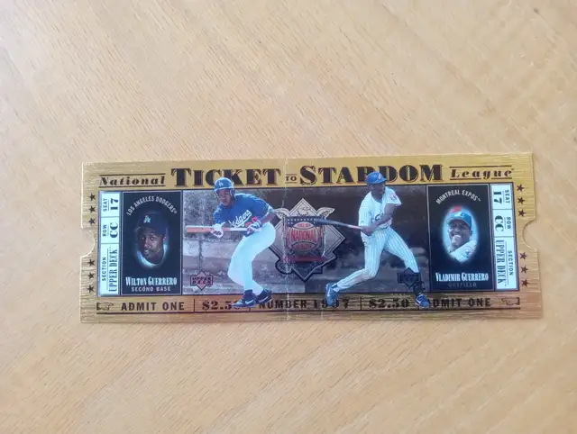 Carte Baseball Upper97 Ticket to Stadium V. Guerrero 170626-986
