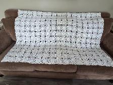 Vintage Lace Crochet Table Cloth.