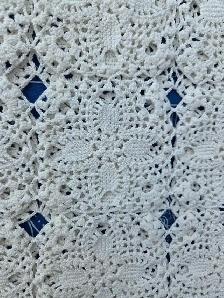 Vintage Lace Crochet Table Cloth. - Photo 2