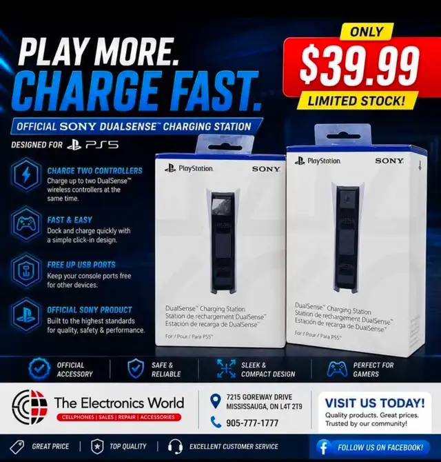 Official Sony DualSense Charging Station – PS5
