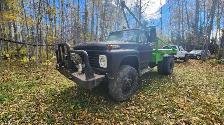 1970 F600 4x4 gin pole truck