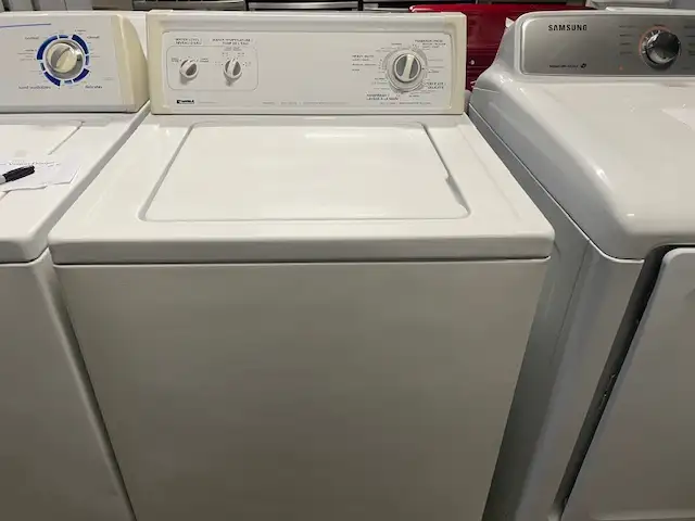 Laveuse seule traditionnelle blanche Kenmore