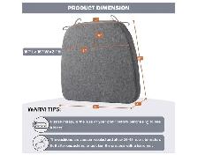 Battilo Memory Foam Chair Cushions – Set of 4 - Photo 3