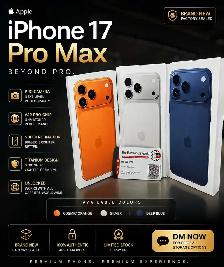 Apple iPhone 17 Pro Max – Brand New (Factory Sealed)