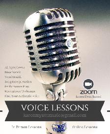 VOICE LESSONS ~ Online or In Person