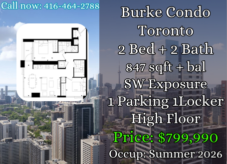 Downtown Toronto 2 Bed 2 Bath Condo w/ Parking | High Floor
