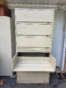 6 Drawers Lateral Fieling Cabinet W Sliding Drawers Man Cave Box - Photo 5