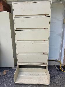 6 Drawers Lateral Fieling Cabinet W Sliding Drawers Man Cave Box - Photo 6