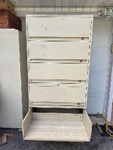 6 Drawers Lateral Fieling Cabinet W Sliding Drawers Man Cave Box - Photo 7