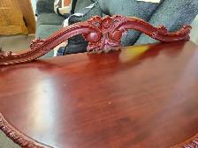 Solid Mahogany Carved Hall Table - Photo 6