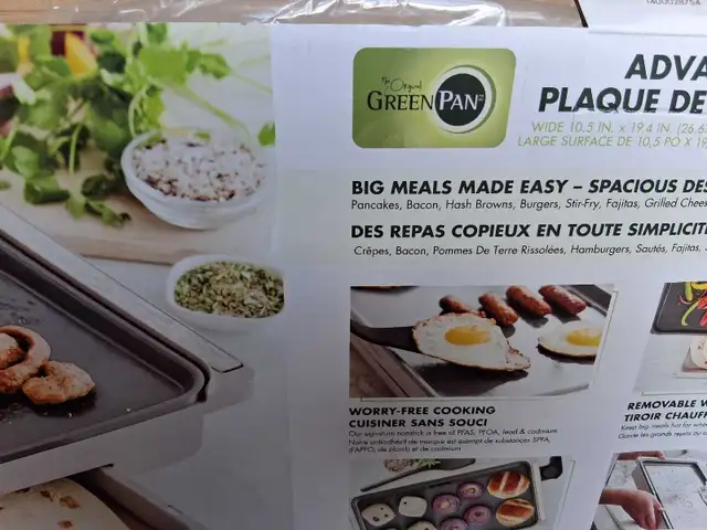 The Oiginal Green Pan Electric Griddle
