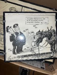 Military framed cartoon by Merle Tingly - Photo 2