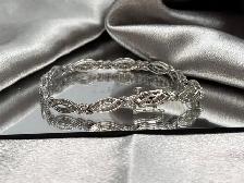 10Kt White Gold Tennis Style Diamond Bracelet $1975 - Photo 4