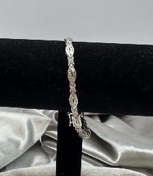 10Kt White Gold Tennis Style Diamond Bracelet $1975 - Photo 5