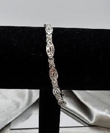 10Kt White Gold Tennis Style Diamond Bracelet $1975 - Photo 10