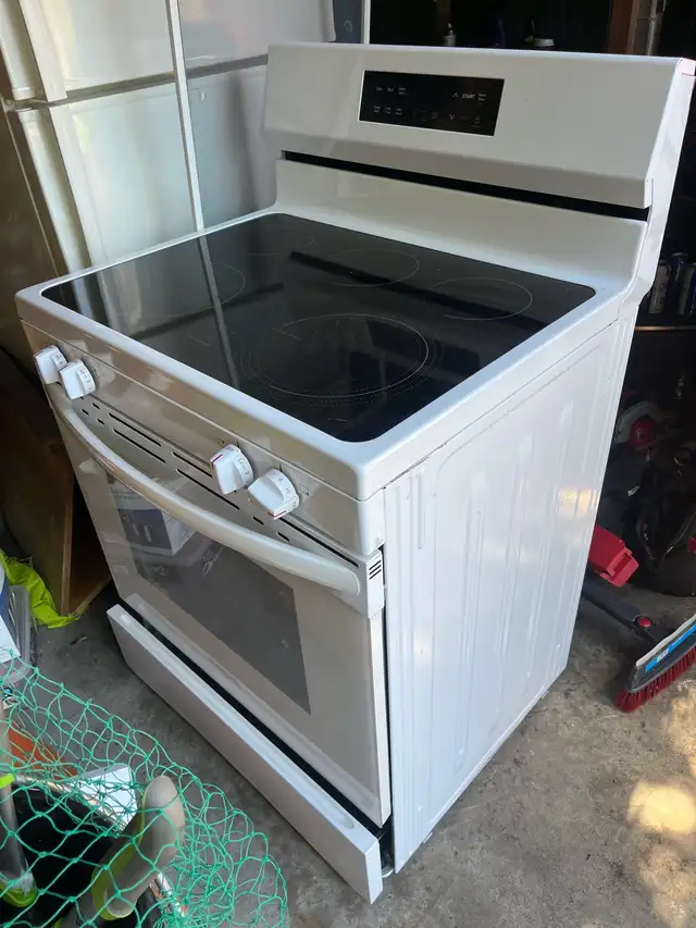 fridge and electric stove