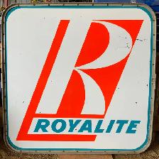Two Sided Porcelain Royalite Sign - Photo 2
