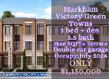 Markham Large Townhome Under $1.2M | 3 Bed  | Double Garage
