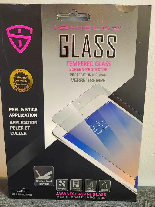 Ishieldz Tempered Glass Screen Protector for Ipad 10.2", Brand N