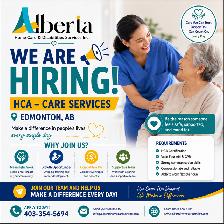 Hiring HCA in Edmonton