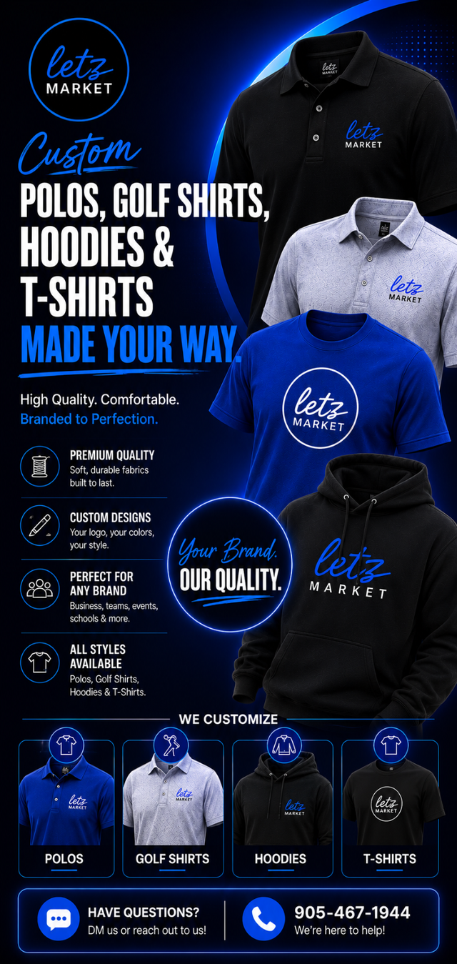 Custom Polos, Golf Shirts, Hoodies & T-Shirts