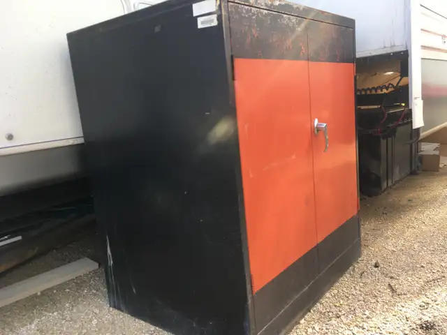 thick steel garage storage cabinet