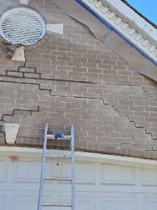 stucco and brick restoration - Photo 5