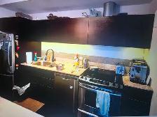 Kitchen Cabinets with granite counter tops, under mounted sink