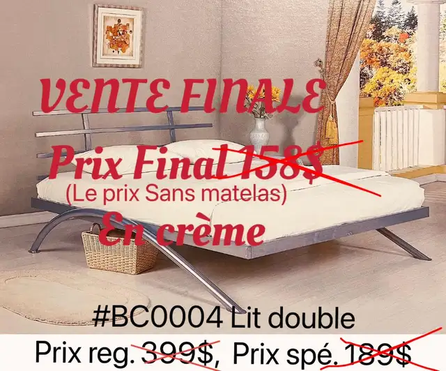 LE PLUS BAS PRIX!! TOUT EST NEUF! Des meubles en vente！