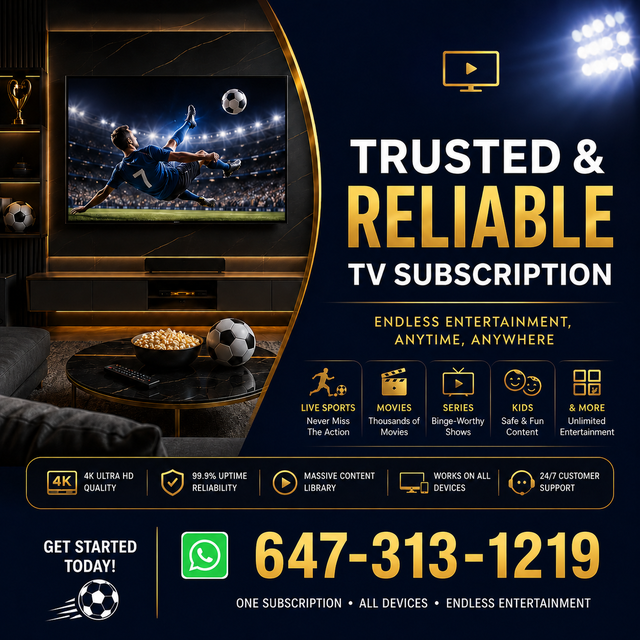 Trusted & reliable 4K tv subscription -- Best deals