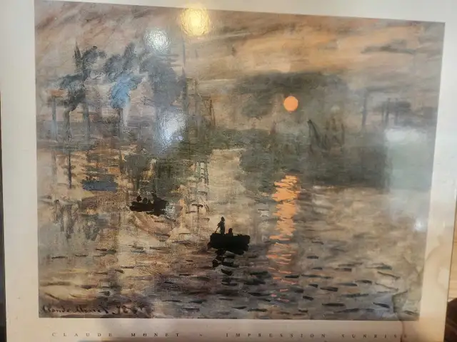 Claude Monet Impression Sunrise Print- I have lots of art here