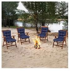 Outdoor Patio Chair Cushions with Back Support – Set of 2 - Photo 3
