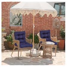 Outdoor Patio Chair Cushions with Back Support – Set of 2 - Photo 4