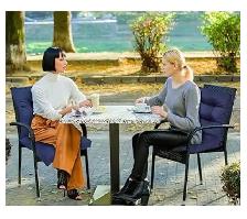 Outdoor Patio Chair Cushions with Back Support – Set of 2 - Photo 5